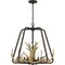 Quoizel Laurent 5-Light Rustic Black Pendant QOP5616RK - alternate 1